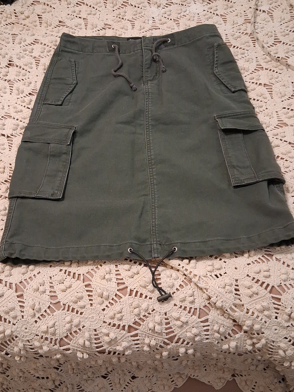 No Boundaries Twill Cargo Skirt